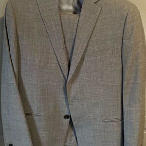 Banana Republic Gray Suit Modern Fit Wool Blend